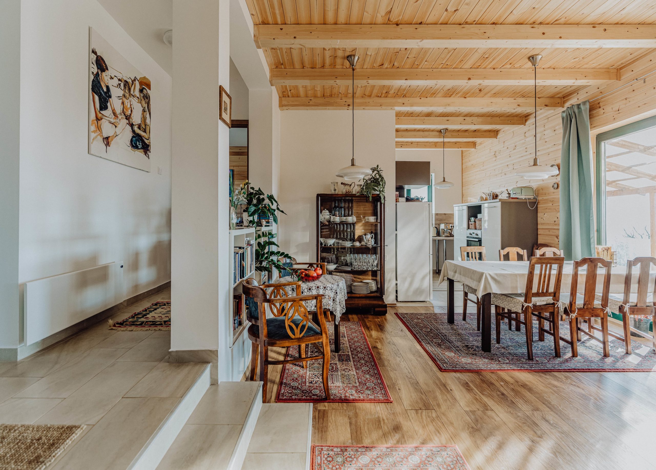 könnyűszerkezetes faház belső